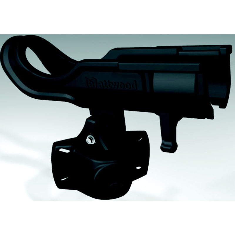 Attwood Adjustable Rod Holder With Bi-Axis Mount-Black