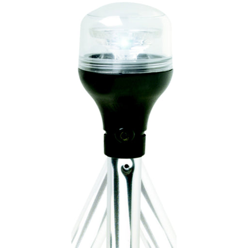 Attwood 5550PA207 2NM LED All-Round Fold-Down Light with Lightarmor Base & Aluminum Pole, 20"