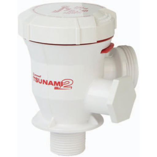 Attwood 56634 Tsunami MK 2 Cartridge Aerator Pump, Short Straight Inlet