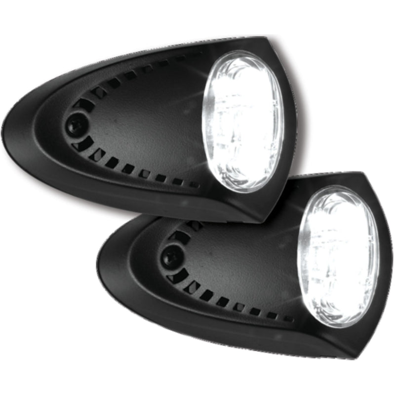 Attwood 6523BK7 Black LED Docking Lights, 2.8" x 4.5"