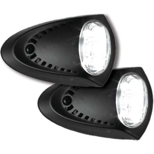 Attwood 6523BK7 Black LED Docking Lights, 2.8" x 4.5"