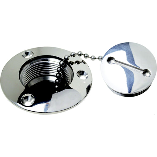 Attwood Deck Fill Replacement Cap For 66126, Stainless Steel