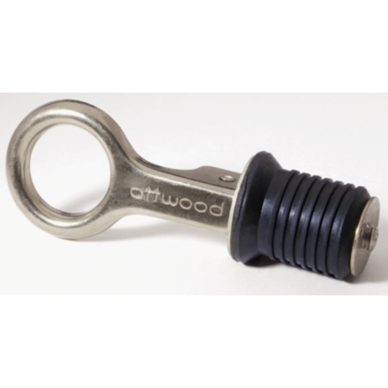 Attwood 1" Drain Plug with Stainless Steel Snap Handle