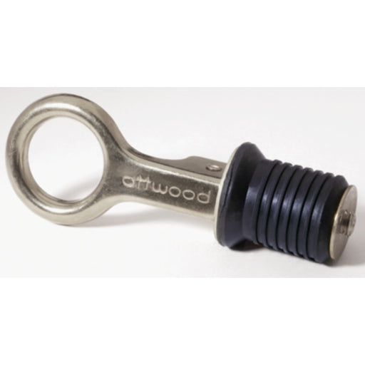 Attwood 1" Drain Plug with Stainless Steel Snap Handle