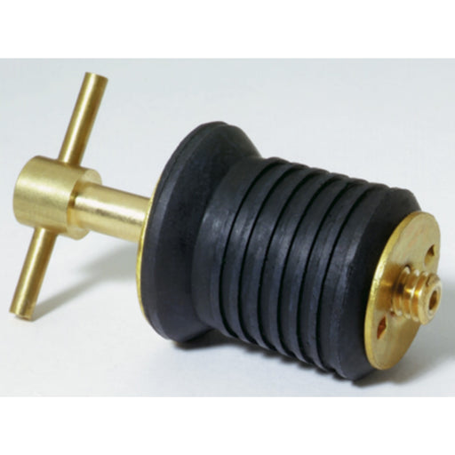 Attwood 1" Drain Plug with Brass T-Handle w/o Chain