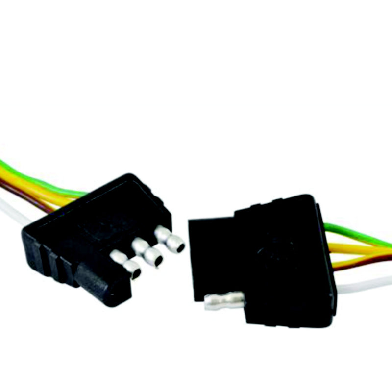 Attwood Wiring Harness/Connector 4-Way Flat, 18" Plug and 48" Socket