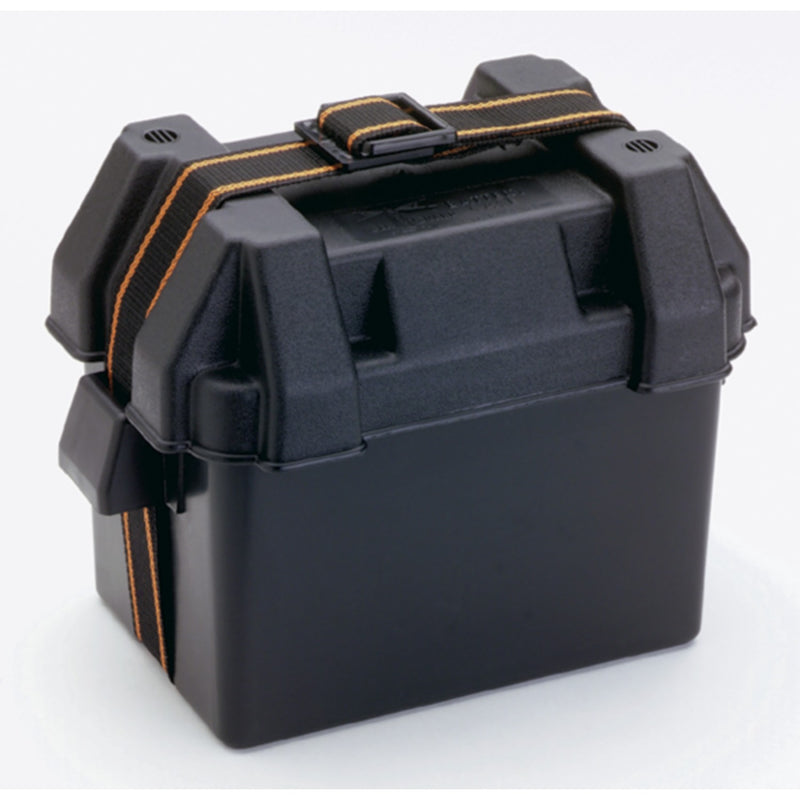 Attwood 90821 Standard Battery Box, Black, Vented - Fits Group 16