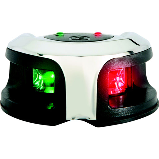 Attwood NV2002SS7 LightArmor Bi-Color LED Deck Mount Light, 304 Stainless Steel