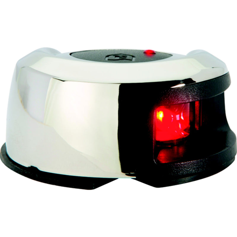 Attwood LightArmor LED Deck Mount Side Light, Black, Stainless Side
