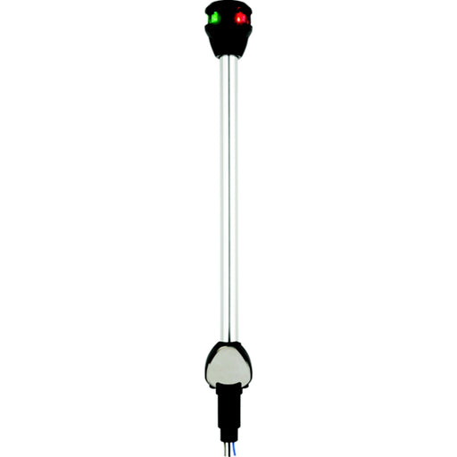 Attwood LightArmor Bi-Color LED Navigation Pole Light, 10" Straight w/Task Light