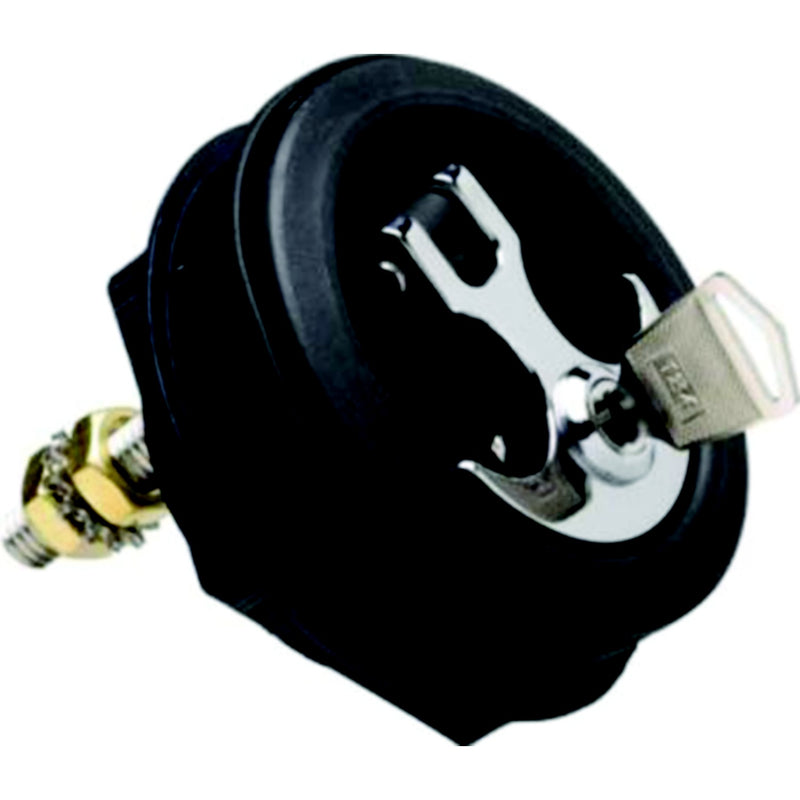 T-H Marine ALC1DP Locking Anchor Handle Latch, Black Body, Chrome Handle