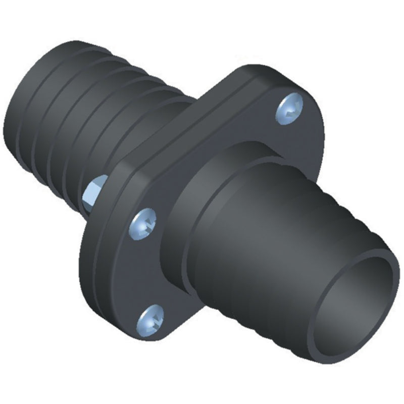 T-H Marine Inline Scupper Double Barb, Black