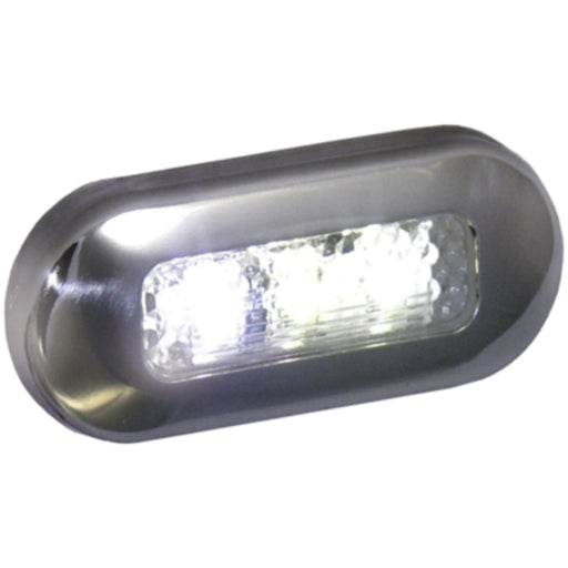 T-H Marine LED Oblong Courtesy Light With Stainless Steel Bezel