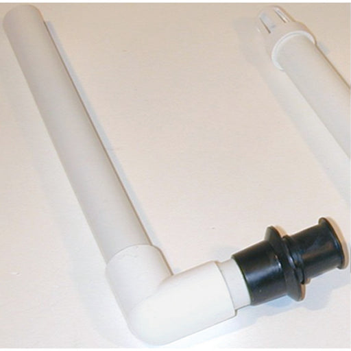 T-H Marine Push In Overflow Drain Tube 90 Degree Fits All 1-1/8" T-H Thru Hulls, 12" L