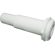 T-H Marine Straight Extra Long Thru-Hull Fitting For Hose, White