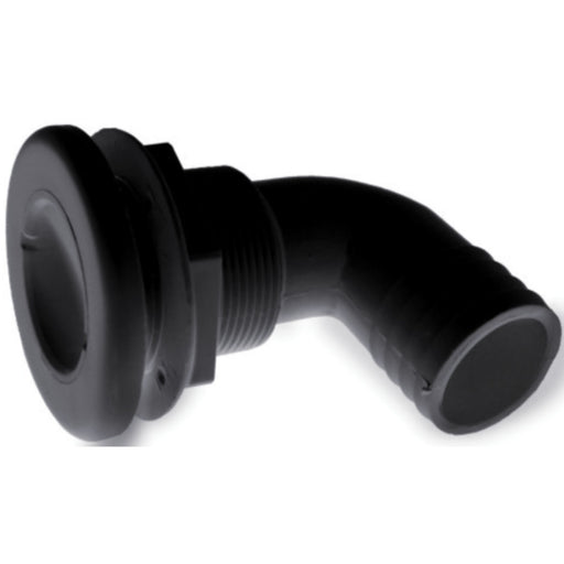 T-H Marine 90 Degree Specialty Thru-Hull Fitting With Spanner Head 3/4", Black