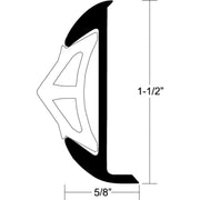 Alum Rub Rail 1-1/2" X 12'