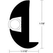 Flex Vinyl Rub Rail Kit 50' Black