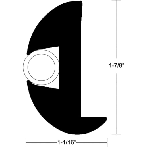 Flex Vinyl Rub Rail Kit 50' Black