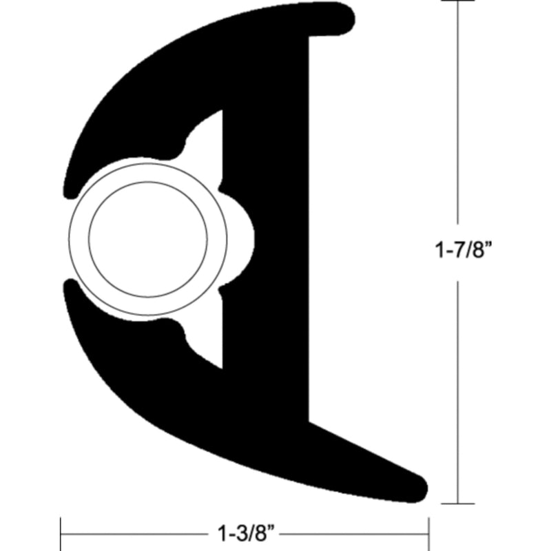 Flex Vinyl Rubrail Kit 50' Black