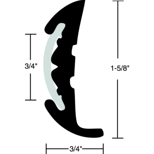 Rub Rail Kit w/Chr Insert 70'