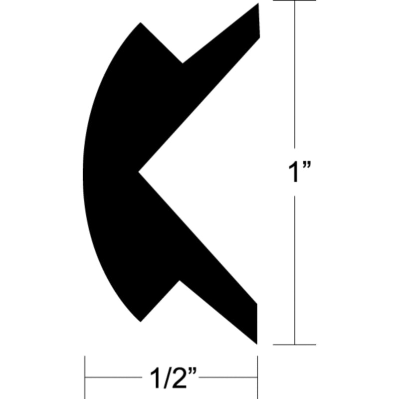 Taco V120303WHC501 Flexible Vinyl Insert, 50' White