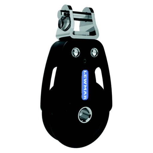 Lewmar 50MM HTX Block, Single Toggle Head, Black, 3/8" (10mm) Line