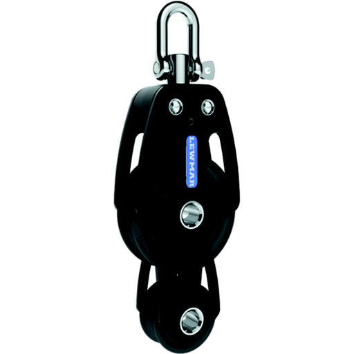 Lewmar 50MM HTX Block, Fiddle, Black, 3/8" (10mm) Line