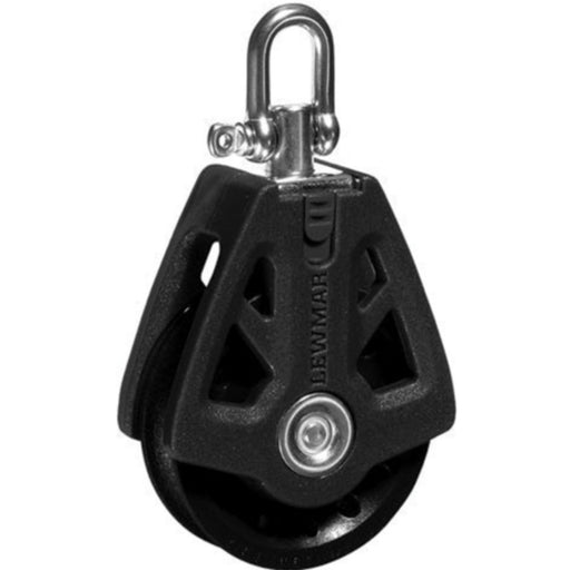Lewmar 60MM Synchro Block, Single Black, 5/16" - 3/8" Line