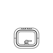Lewmar Low Profile Rectangular Hatch, Size 03