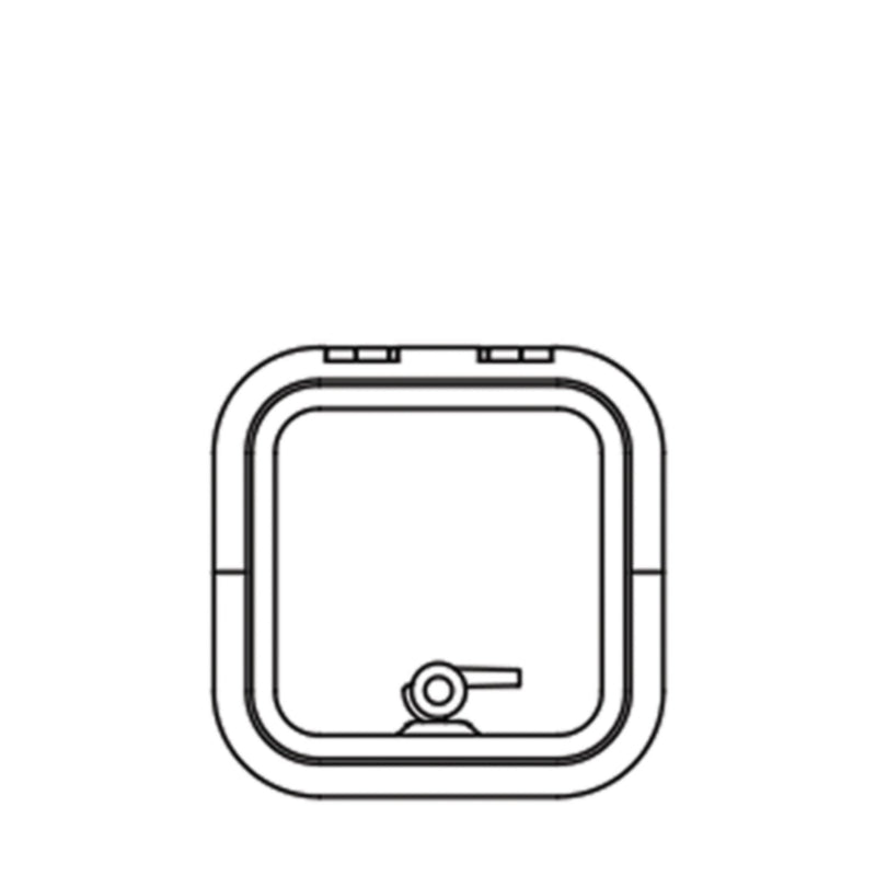 Lewmar 39910030 Low Profile Size 10 Rectangular Self Supporting Hatch