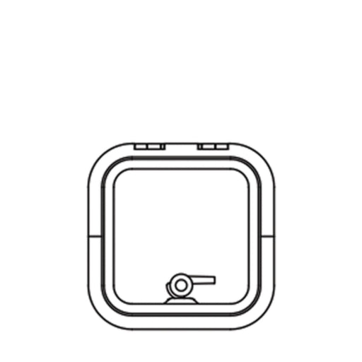 Lewmar 39910030 Low Profile Size 10 Rectangular Self Supporting Hatch