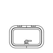 Lewmar Low Profile Rectangular Hatch, Size 20