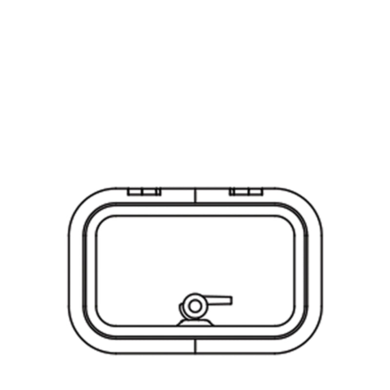 Lewmar Low Profile Rectangular Hatch, Size 20