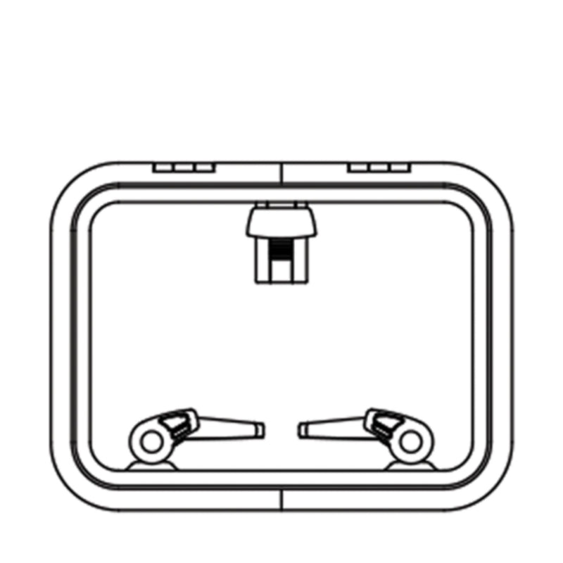 Lewmar 39930030 Low Profile Size 30 Rectangular Self Supporting Hatch