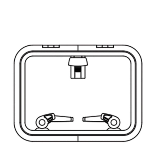 Lewmar 39930030 Low Profile Size 30 Rectangular Self Supporting Hatch