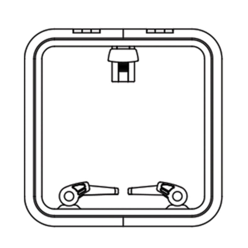 Lewmar 39944030 Low Profile Size 44 Rectangular Self Supporting Hatch