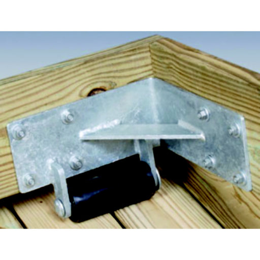 Tie Down Engineering Dock Hardware - Galvanized Inside Rolling Ramp Bracket Includes Left and Right Ramp Brackets, Commercial Grade