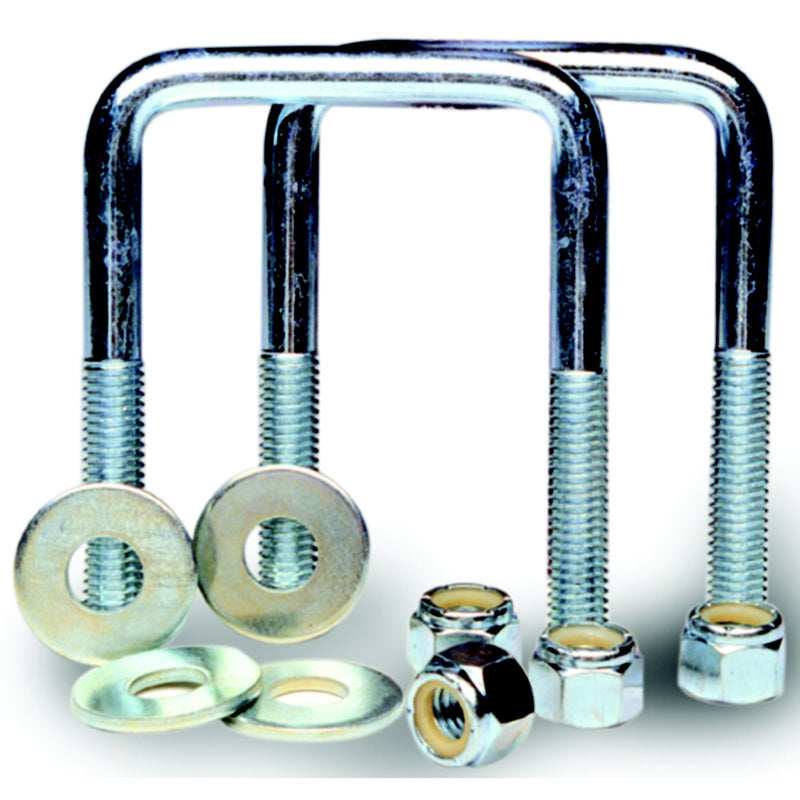Tie Down Engineering Zinc Plated Square U-Bolt Kit