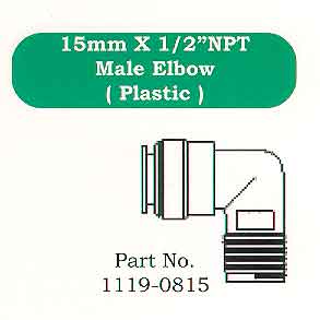 MALE ELBOW 15MMX1/2ininNPT in