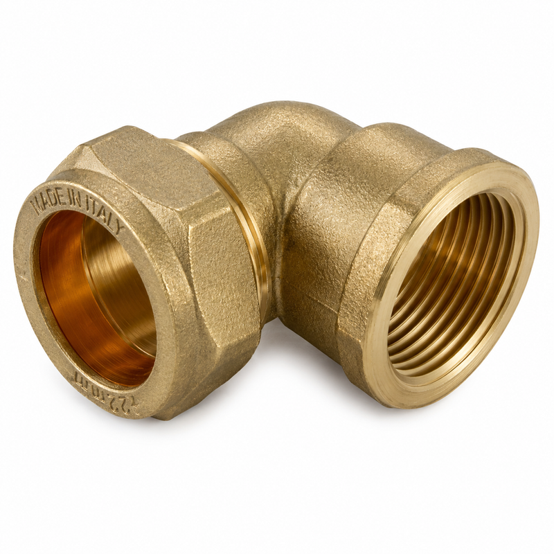 Brass 90° Street Elbow – 1-1/4" F.I.P. × M.I.P. | Marine Plumbing Fitting | MPN: BS-1-1/4X90