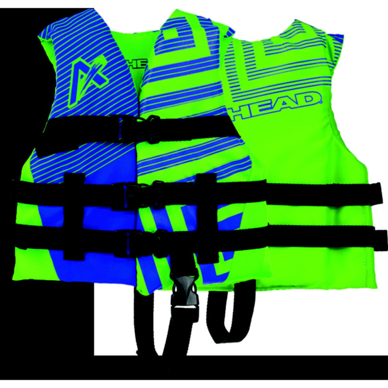 Airhead 3008102ALGBL Child/Youth Trend Vest, Child, Green/Blue