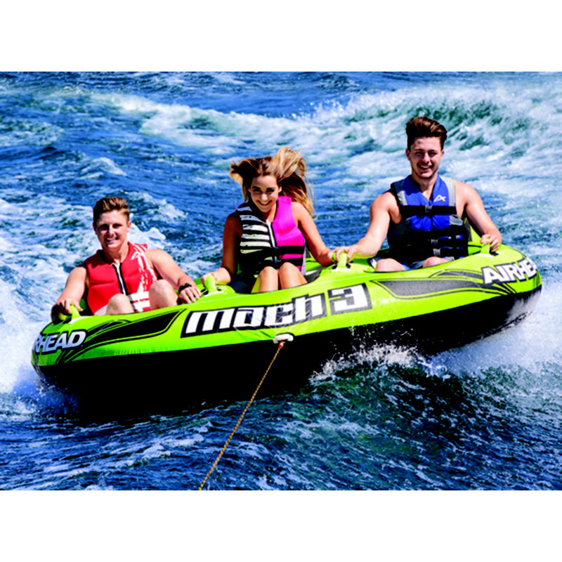 AirHead AHT2M3 Mach 3 Cockpit Towable Tube, 1-3 Riders