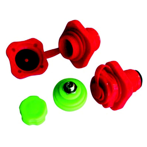 Airhead Multi Valve Blister Pack with 2 Boston Valves and a Schrader Valve.