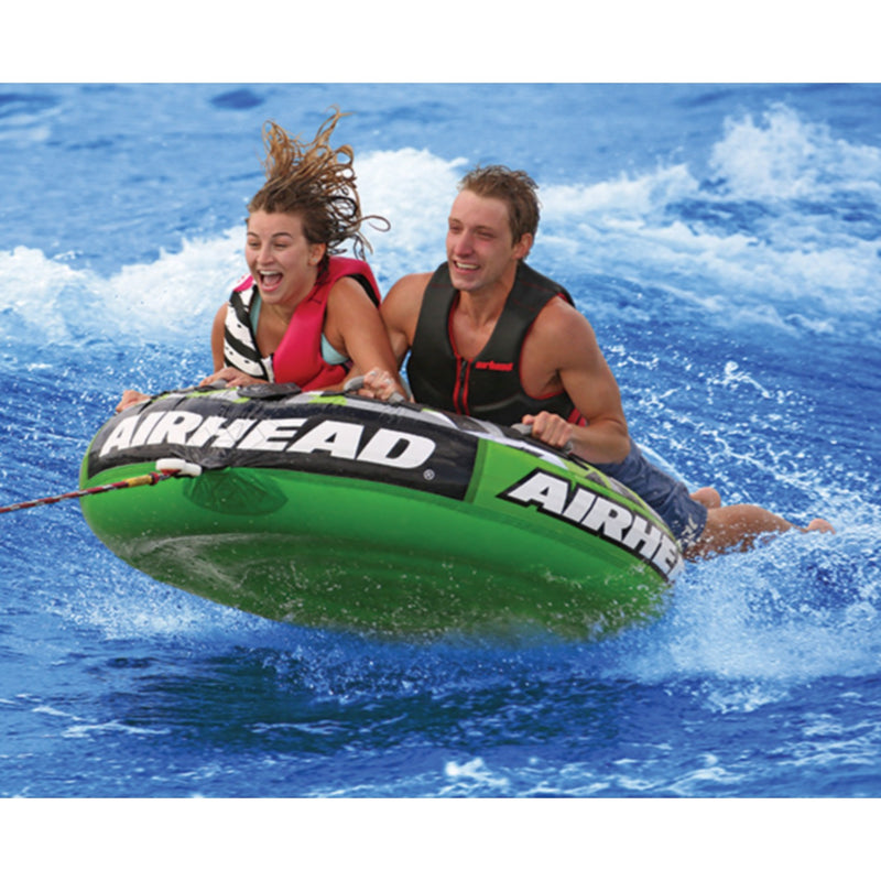 AirHead AHT22SL Inflatable 2 Person Rider Green Slice® Deck Tube