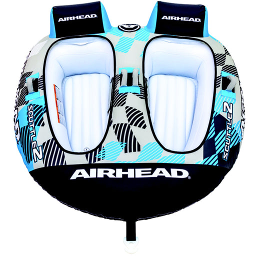 AirHead AHT50190BBK Scuttle Towable Tube, 1-2 Riders