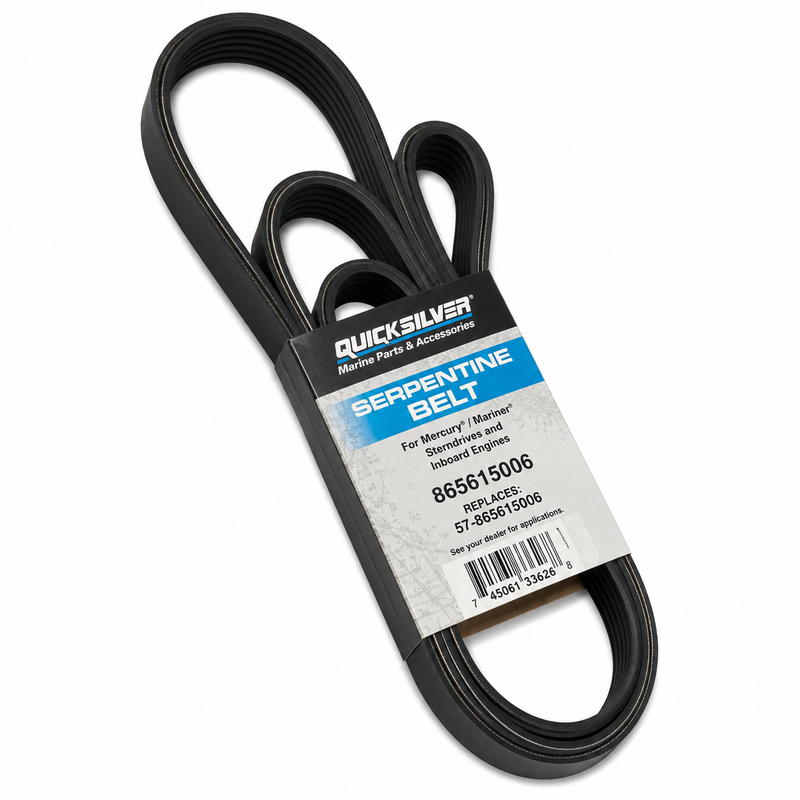 Mercury Quicksilver 865615Q06 Serpentine Belt – MerCruiser V8 5.0L–8.2L Sterndrive
