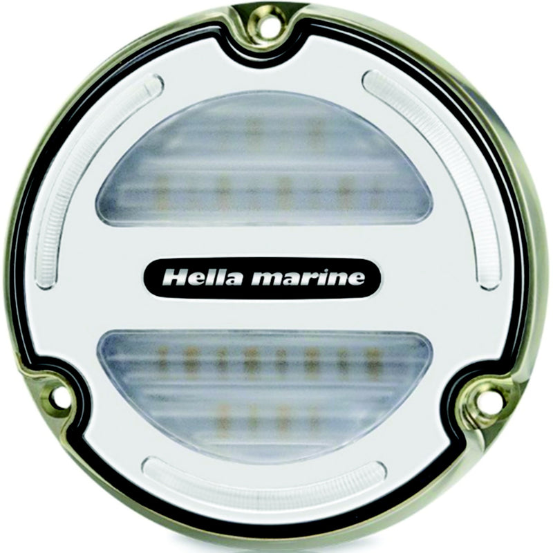 Hella 016830001 Apelo A3 Bronze LED Underwater Light, Blue/White