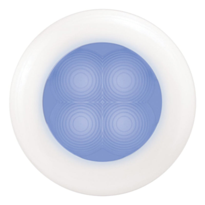 Slim Line Blu White Bezel w/Spacer 12V
