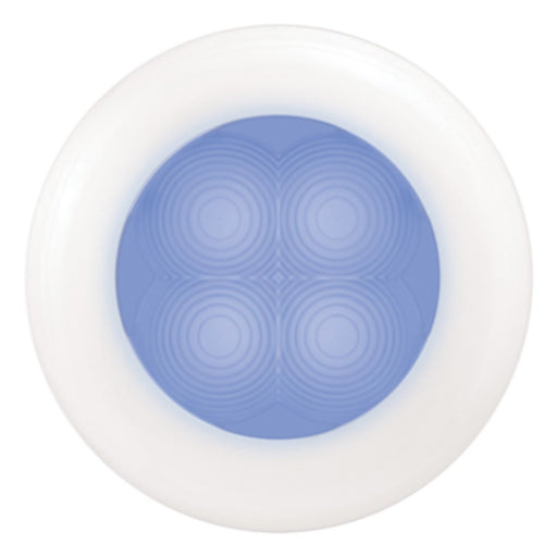 Slim Line Blu White Bezel w/Spacer 12V